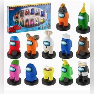 Among Us Crewmate Stampers 12 pk Series 2 Deluxe Box Set New 12 Random Figures